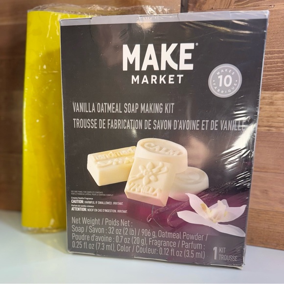 NEW Complete Vanilla Oatmeal SOAP MAKING KIT DIY BUNDLE W Silicone Mat Adult Set - Picture 5 of 10